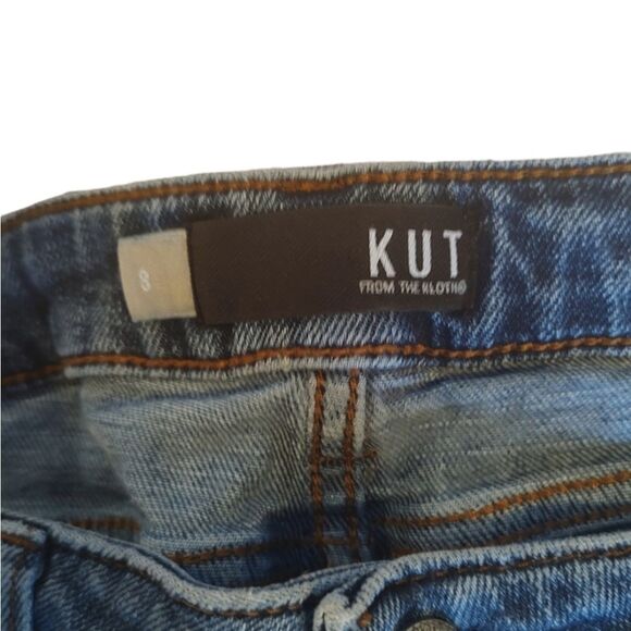 Kut From The Kloth Medium Wash Straight Leg Jeans Size 8 - Picture 4 of 5